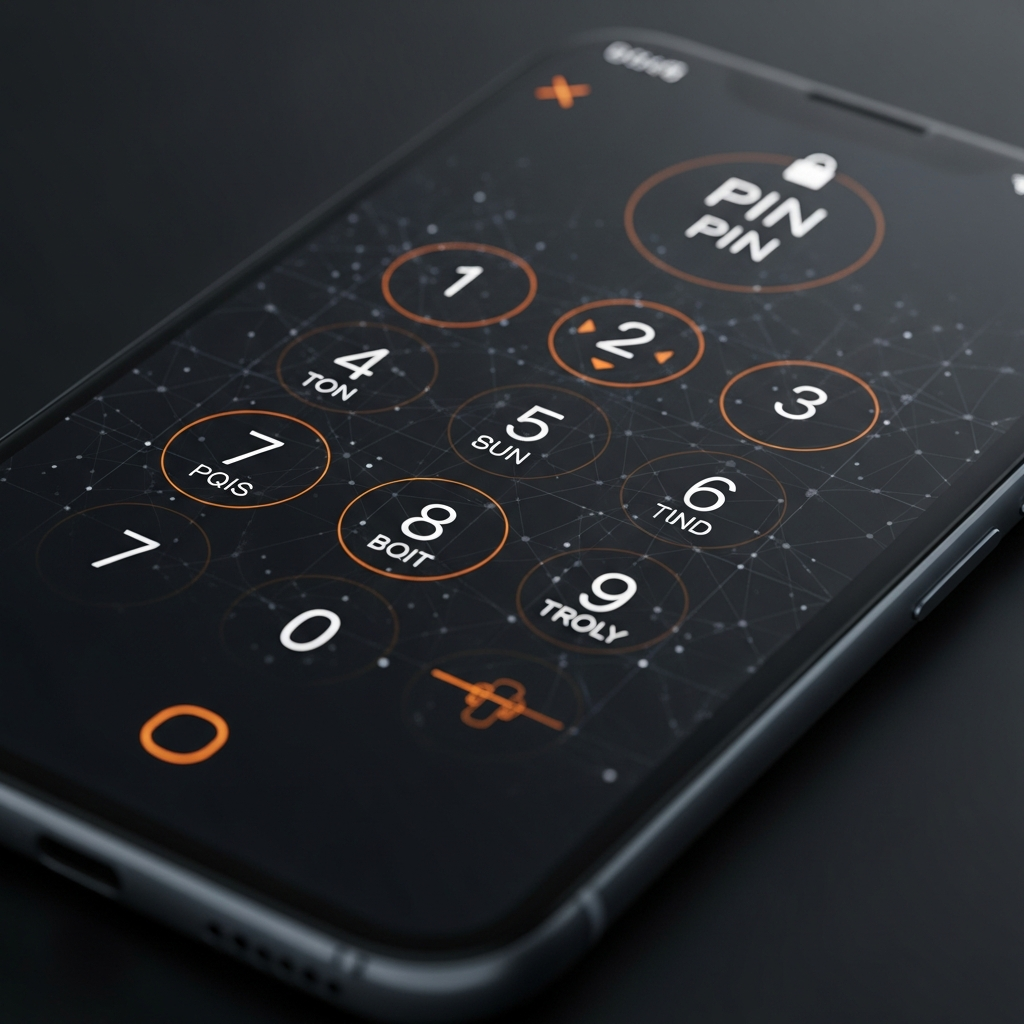 PIN入力画面のランダム配置